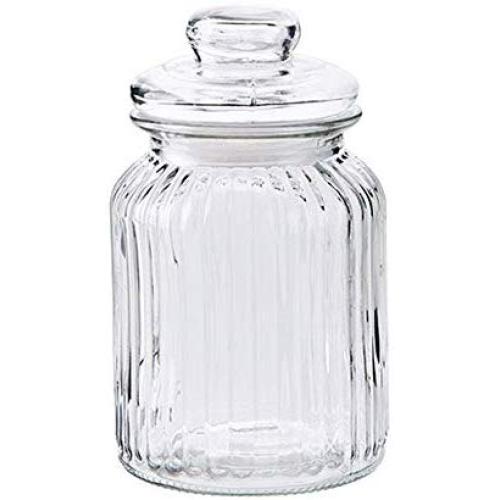 Kitchen Food Storage Jar Airtight Food Storage Kitchen Glass Jar Moisture-Proof Home Multi-Purpose Jam Bottle Cruet Glass Jar Jam Bottle Storage Tank (Color : 950ml)