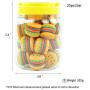 25-Pack 5ml Silicone Concentrate Container Non Stick Food Grade Hamburger Design Wax Storage Jar for Multi Use