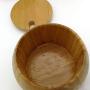 Set of 3 Bamboo Spice Box Set with Spoon, Salt and Spices Storage Containers with Lids and Seasoning Box for Kitchen and Home