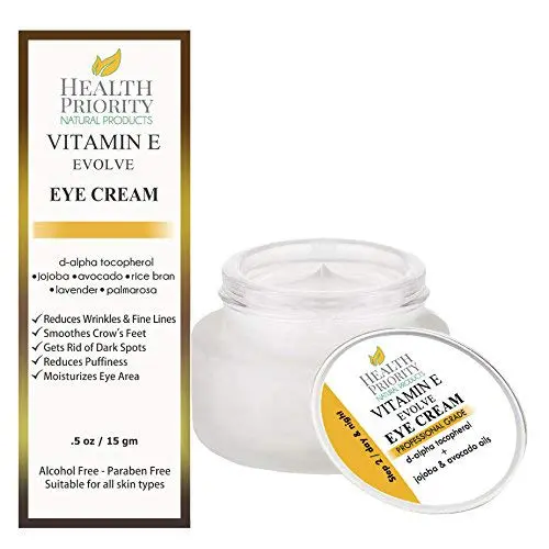 Crème Naturelle Vitamine E pour Yeux : Traitement des Cernes et Contours Yeux. Réduit les Sacs Soulevés, Elimine les Rides et les Lignes de la Vie, et Adoucit les Rides de Coudre. Meilleure Crème Hydratante et Éclaircissante Anti-Âge. Crème Naturelle Vitamine E pour Yeux : Traitement des Cernes et Contours Yeux. Réduit les Sacs Soulevés, Elimine les Rides et les Lignes de la Vie, et Adoucit les Rides de Coudre. Meilleure Crème Hydratante et Éclaircissante Anti-Âge.