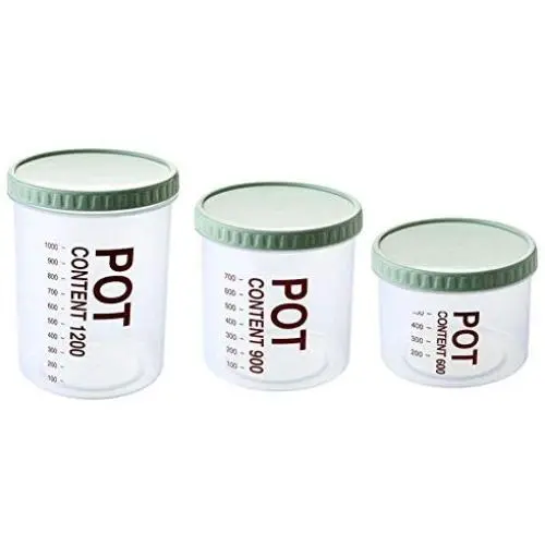 Küchen-Lebensmittellieferungen, Müsli-Dichtungen, Set von 3, Hellgrün