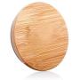 XHHOME Glass Sealed Storage Jar Wide Mouth Tea Coffee Nuts Foods Storage Canisters with Bamboo Lid Kitchen Accessories (450ML)