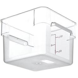 Carlisle 10724AF07 StorPlus Square Container, 11.13" Length, 11.13" Width, 8.25" Height, Polycarbonate, 12 Quart, Purple (Pack of 6)