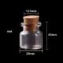 Glasbehälter & Flaschen | 100 Stück 222512,5mm 4ml Mini Glas Wünsche-Gewürzflaschen Kleine Flaschen mit Korkstopfen für Pendel, Basteln, Hochzeitsgeschenke | von HUDITOOLS | 1 Stück