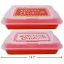 Conteneur de rangement en plastique pour fêtes, grand, avec couvercle – 35.6 x 35 x 8.9 cm (assortiment aléatoire) Conteneur de rangement en plastique pour fêtes, grand, avec couvercle – 35.6 x 35 x 8.9 cm (assortiment aléatoire)
