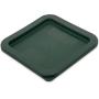 Carlisle 10740-08 7.31" Length x 7.31" Width x 0.63" Height, Forest Green Color, Polyethylene StorPlus Square Food Container Cover