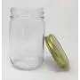 12 oz Old Fashioned Glass Jar with Gold 2 Piece Lid by Packaging For You 12 oz Old Fashioned Glass Jar with Gold 2 Piece Lid by Packaging For You