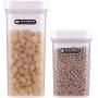 Transparent Plastic Storage Jars Kitchen Canisters Two Sizes Of Canned Sugar Coffee Biscuits Rice Baking Supplies 2Pcs