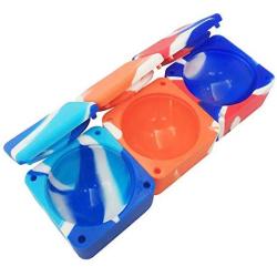 Silicone Container Nonstick Wax Box 37ml Containers Unbreakable Big Square Food Grade Storage Jars Dab Concentrate Oil Holder (100)