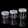 Grey990 Wide Round Transparent Plastic Food Storage Container Sealed Jar Box with Lid Kitchen Storage Container 7.28cm