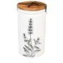 Zierkeramik-Behälter Set von 3 mit Lasergravur von Cypress-Botanischen Motiven