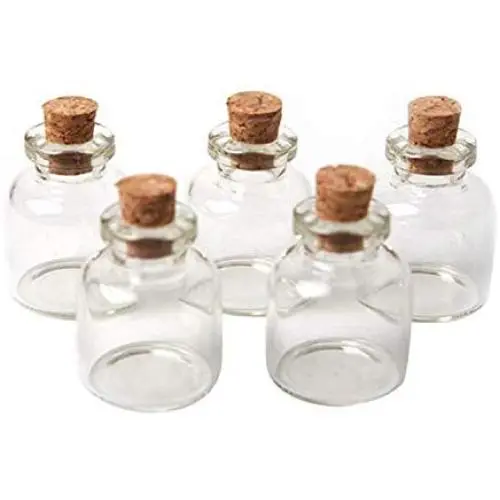 5 Pièces/Lot Bouteilles en Verres Petites Vials avec Bouchon en Corque, Pot en Verre Décoratif, Vials en Verre Mini pour Décoration, 22X28mm 5 Pièces/Lot Bouteilles en Verres Petites Vials avec Bouchon en Corque, Pot en Verre Décoratif, Vials en Verre Mini pour Décoration, 22X28mm