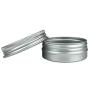 6 Pieces 30G/30ML Aluminum Silver Tin Container Jars with Screw Top Lid