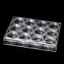 HEALLILY 1 PC 12 Grids Storage Box Set Kit Desktop Transparent Dustproof Container Organizer Medicine Jewelry Holder Display Case HEALLILY 1 PC 12 Grids Storage Box Set Kit Desktop Transparent Dustproof Container Organizer Medicine Jewelry Holder Display Case