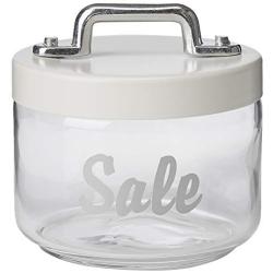 Italo Ottinetti Glass Storage Jars with Hermetic Lid White 0.5 Litre Sa, one Size