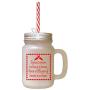 Red Because Someone Love Heaven Little Piece Heaven Frosted Glass Mason Jar With Straw