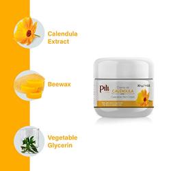 Pili Natural Calendula Cream - Moisturizing Cream for Rough, Dry, or Chapped Skin - 1oz - Crema de Calendula