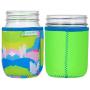 JarJackets Neoprene Mason Jar Protector Sleeve - Fits 16oz (1 pint) Jars (1, Lime Green)