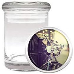 Vintage Bicycle Classic Artsy Medical Odorless Glass Jar