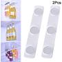 LuffyBin-2pcs Bottle Jar Hanger Holder Magnet Refrigerator Fridge Durable Beer Storage Loft Organizer - Fridge Holder Lamp Bottle Box Rack Bottle Holder & Bottle Wine Chandelier Be