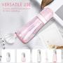 Junboer Spray Bottle+Cream Jars Set, Travel Size, Portable Refillable Spray Container Bottle Sprayer for Skincare Perfume Toning Lotion Toner Water Alcohol Makeup Remover
