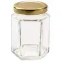 Bouteilles en verre hexagonales de conserve de confiture Nutleys de 190 ml (20 pièces) avec étiquettes rayées (24 pièces) Bouteilles en verre hexagonales de conserve de confiture Nutleys de 190 ml (20 pièces) avec étiquettes rayées (24 pièces)