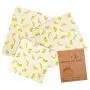 Beeswax Food Wraps,3pcs Reusable Food Storage Wax Wrap,Eco-Friendly Washable, Food Fresh Keep Cover (Banana) Beeswax Food Wraps,3pcs Reusable Food Storage Wax Wrap,Eco-Friendly Washable, Food Fresh Keep Cover (Banana)