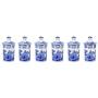 Spode Blue Italian Spice Jar, Set of 6