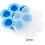 Jars Boxes - 7 Cavities Sealed Box Preservation Food Storage Container Freezer Trays Freshness Baby Silicone - Boxes Jars Bottles Jars Boxes Freezer Container Food Plastic Storage Snack Gift