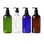 XINGZI 500ml 17oz Empty Refillable Plastic Pump Bottles Jars Containers with White Pump Tops for Makeup Cosmetic Bath Shower Shampoo Toiletries Liquid Containers Leak Proof Set of 2