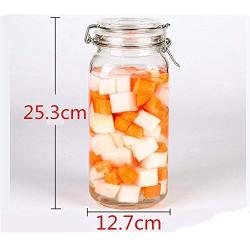 Kitchen Food Storage Jar Airtight Food Storage Kitchen Glass Jar Moisture-Proof Home Multi-Purpose Jam Bottle Cruet Glass Sealed Cans (Color : A)