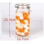 Kitchen Food Storage Jar Airtight Food Storage Kitchen Glass Jar Moisture-Proof Home Multi-Purpose Jam Bottle Cruet Glass Sealed Cans (Color : A)