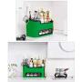 Kitchen Food Storage Jar Airtight Food Storage Multi-functional Spice Jars, Soy Sauce Vinegar Seasoning, Creative Shelf Tool Kitchen Storage Containers (Color : Green)