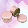 5er Set Runden Kerzentiegel Süßigkeitenbehälter mit Deckeln – Aufbewahrungsdose für Tee/Süßigkeiten – 6,5 x 4,5 cm, 100 ml, 3,5 oz (Roségold)