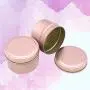 UPKOCH 5Pcs Round Candle tins Candy Jars with lids Storage tin Boxes Tea Storage Container - 6.5x4.5cm 100ml,3.5oz (Rose Gold)