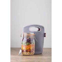 Kilner 0025.881 Make and Take Lunch Bag Set, 1 Litre, Transparent