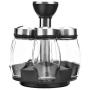Mini Spice Jars European glass rotating seasoning bottle set creative kitchen home