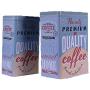 Metal Tin Coffee Iron Storage Box Turquoise - The Only Premium Quality Coffee - Set of 2