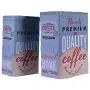 Metall-Zinn-Kaffee-Eisen-Aufbewahrungsbox Türkis - Der einzige Premium-Kaffee - Set von 2