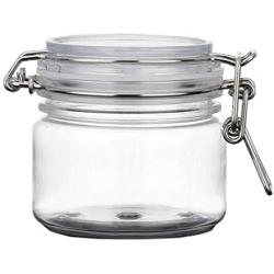 2PCS 120G/200G 4oz/7oz Round Clear Plastic Air Tight Sealed Cosmetic Bottle Vial Packing Jars Makeup Body Face-Pack Food Storage Hermetic Container Pot