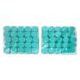 (Quantity: 100 Pieces) Beauticom 5G/5ML Round Clear Jars with TEAL Sky Blue Lids for Scrubs, Oils, Toner, Salves, Creams, Lotions, Makeup Samples, Lip Balms - BPA Free