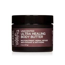 Fragrance Free Body Butter, Hand Repair Cream, Natural Body Butter, Ultra Healing Body Butter with Organic Shea Butter, Unscented Body Butter, Hand Cream For Sensitive Skin, Travel Size, 2 oz