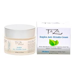 Premium Taza Natural Anti-Aging Facial Cream, 1.7 fl oz Radiant Appearance Contains: Jojoba, Avocado & Grapeseed Oils, Vitamin E, Grapeseed, Wild Mushroom, Green Tea, Cucumber Extracts