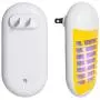 2er Pack Elektrischer Mückenvernichter mit UV-LED Nachtlicht, Elektronische Insekten-Fliegenfalle für Innen- und Außenbereich