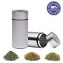 Lovely999 New2x Airtight Smell Proof Container New Aluminum Herb Stash Storage Jar,The brushed aluminum design gives them a sleek look smell proof, odor free, airtight, and waterproof