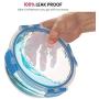 Superior Glass Round Meal Prep Containers -3pk(32oz) Newly Innovated Hinged BPA-free Locking lids- 100% Leak Proof Glass Food Storage Containers, Great on-the-go, Freezer to Oven Safe Lunch Containers