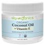USDA Organic Coconut Oil with Vitamin E (16.9 oz Jar) Pure Vitamin E Infused Coconut Oi - Bio Coconut Oil for Hair and Skin, Coconut Oil Hair Mask