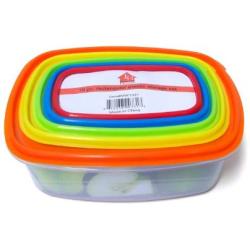 Always Fresh Plastic Food Containers Fiesta Edition Rectangle - 10 pcs Set