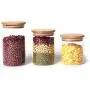 Glass Jar with Bamboo Lid Food Candy Storage Bottles Tea Container Caning Sealing Violetta Mason Jars Kitchen Accessories Glass Jar with Bamboo Lid Food Candy Storage Bottles Tea Container Caning Sealing Violetta Mason Jars Kitchen Accessories