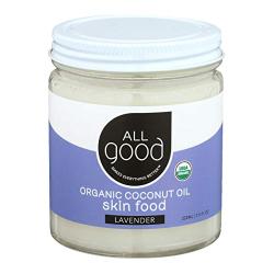 All Good Organic Coconut Oil Skin Food | Great Christmas Gift & Stocking Stuffer | Natural Moisturizing Skin Care (Lavender)